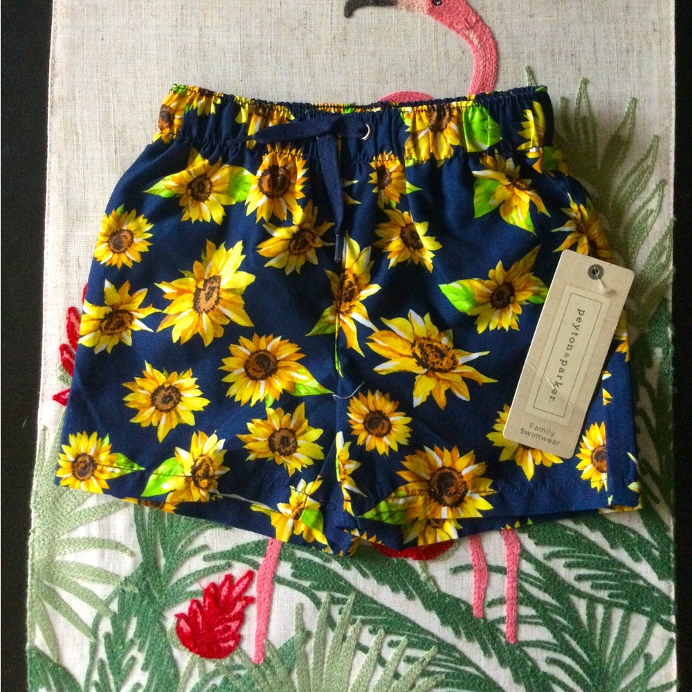 🆕 Sunflower Baby Boy Swim Shorts Trunks 🌻🌊